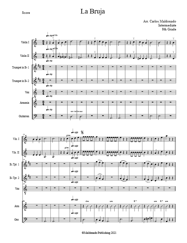 La imagen puede contener una previsualizacion de una partitura